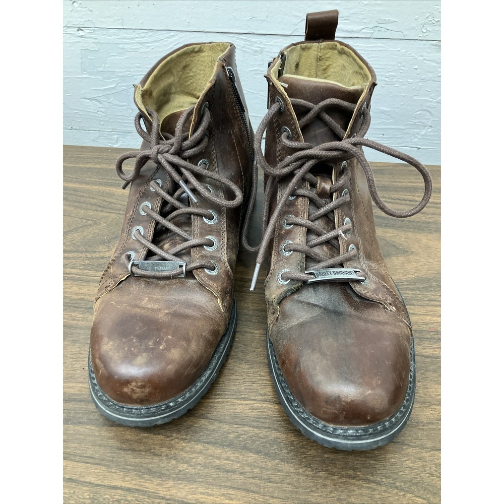 Harley-Davidson Brown Leather Boots mens size 10 M